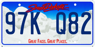 SD license plate 97KQ82