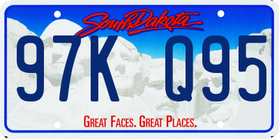 SD license plate 97KQ95