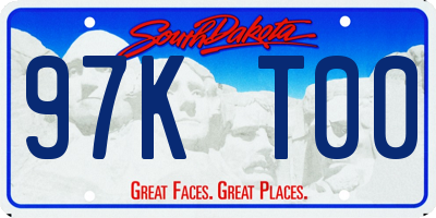 SD license plate 97KT00
