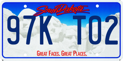 SD license plate 97KT02