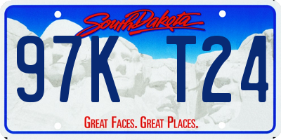 SD license plate 97KT24
