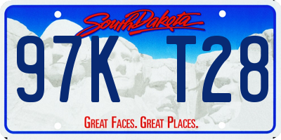 SD license plate 97KT28