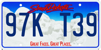 SD license plate 97KT39