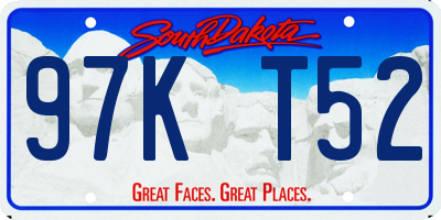 SD license plate 97KT52