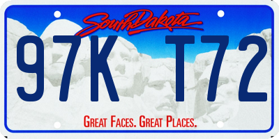 SD license plate 97KT72