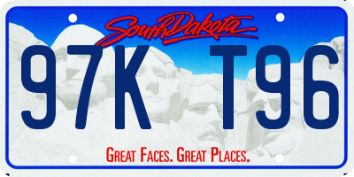 SD license plate 97KT96