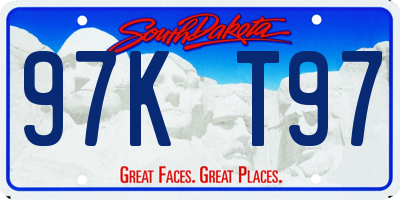 SD license plate 97KT97