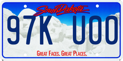 SD license plate 97KU00
