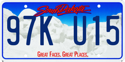 SD license plate 97KU15