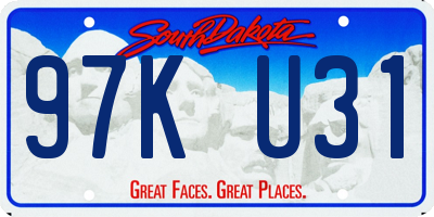 SD license plate 97KU31
