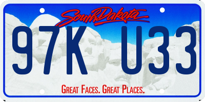 SD license plate 97KU33