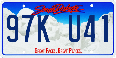 SD license plate 97KU41