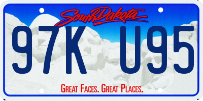 SD license plate 97KU95