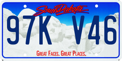 SD license plate 97KV46