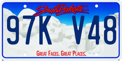 SD license plate 97KV48