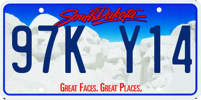 SD license plate 97KY14