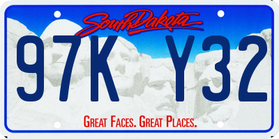 SD license plate 97KY32
