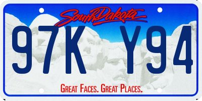 SD license plate 97KY94