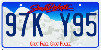 SD license plate 97KY95