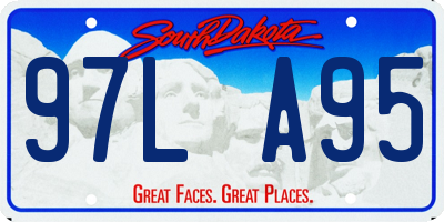 SD license plate 97LA95