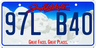 SD license plate 97LB40