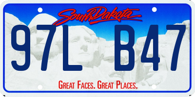 SD license plate 97LB47