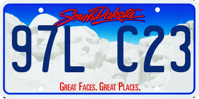 SD license plate 97LC23