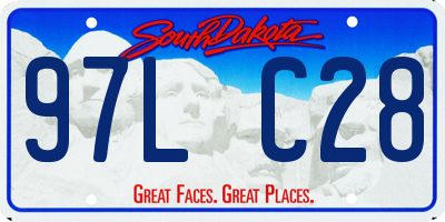 SD license plate 97LC28