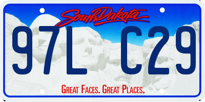 SD license plate 97LC29