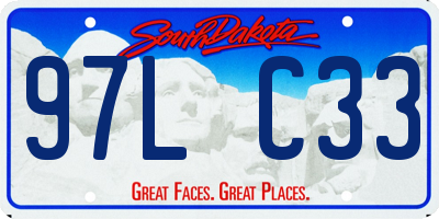 SD license plate 97LC33