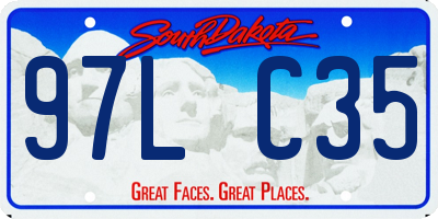 SD license plate 97LC35