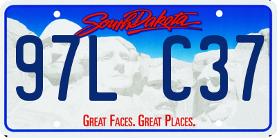 SD license plate 97LC37