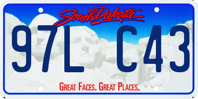 SD license plate 97LC43