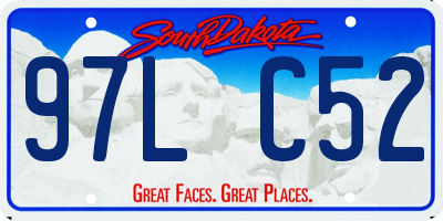 SD license plate 97LC52