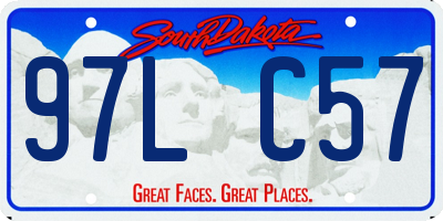 SD license plate 97LC57