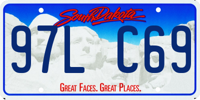 SD license plate 97LC69