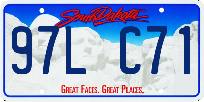 SD license plate 97LC71