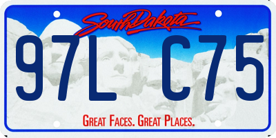 SD license plate 97LC75