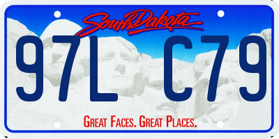 SD license plate 97LC79