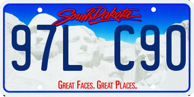 SD license plate 97LC90