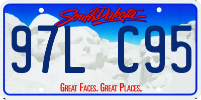 SD license plate 97LC95