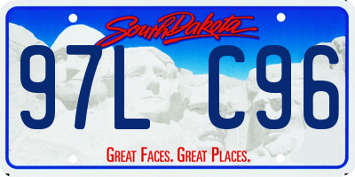 SD license plate 97LC96