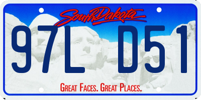 SD license plate 97LD51