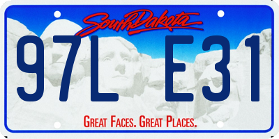 SD license plate 97LE31