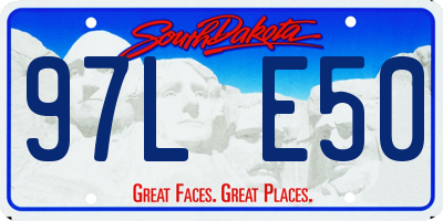 SD license plate 97LE50