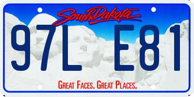 SD license plate 97LE81