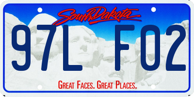 SD license plate 97LF02