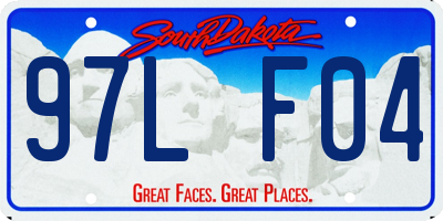 SD license plate 97LF04