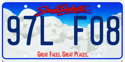 SD license plate 97LF08