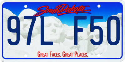 SD license plate 97LF50